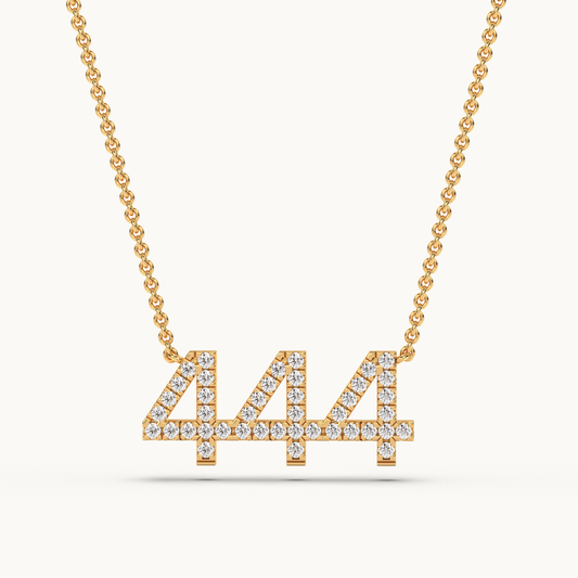 diamond simulant 444 necklace
