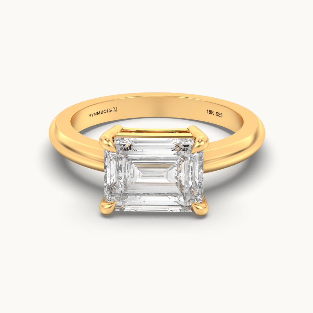 Emerald Cut Solitaire Ring