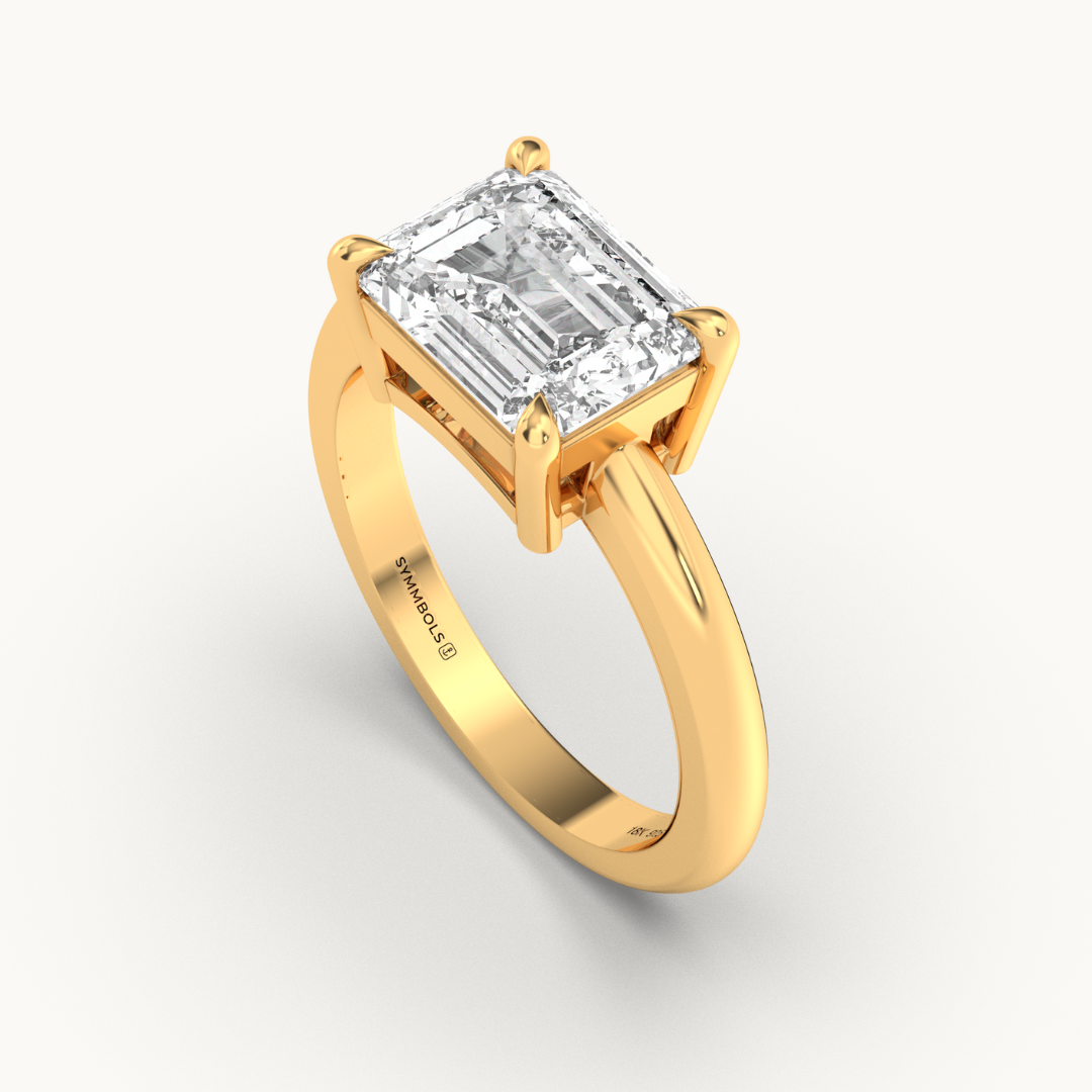 Emerald Cut Solitaire Ring