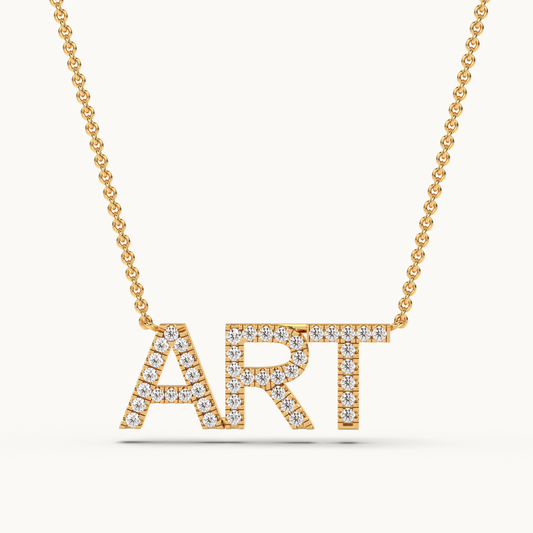 dainty art necklace