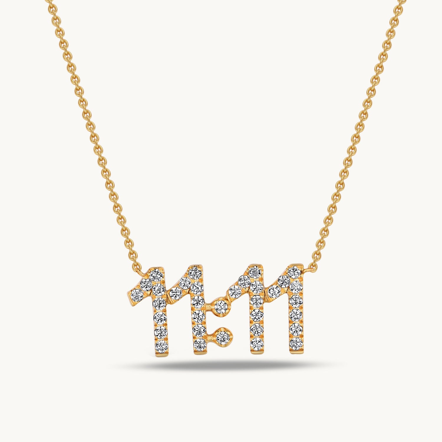 small angel number necklace