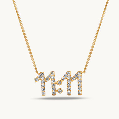 small angel number necklace