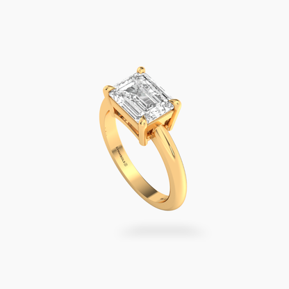 Emerald Cut Solitaire Ring