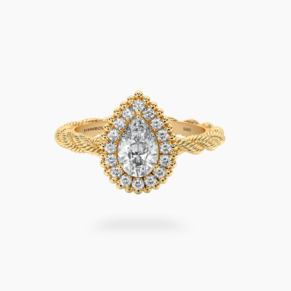 Rope Pear Ring