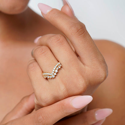 Edra Chevron Ring