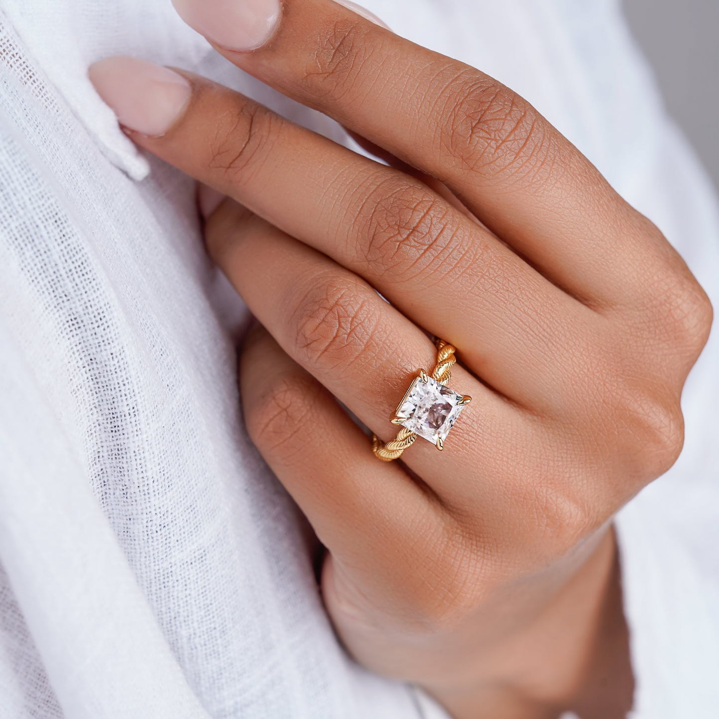 Symmbols Princess Cut Ring