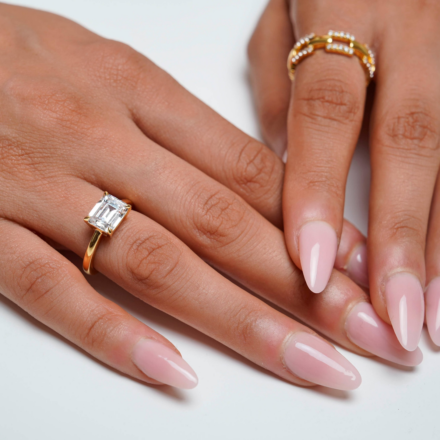 Emerald Cut Stone Ring