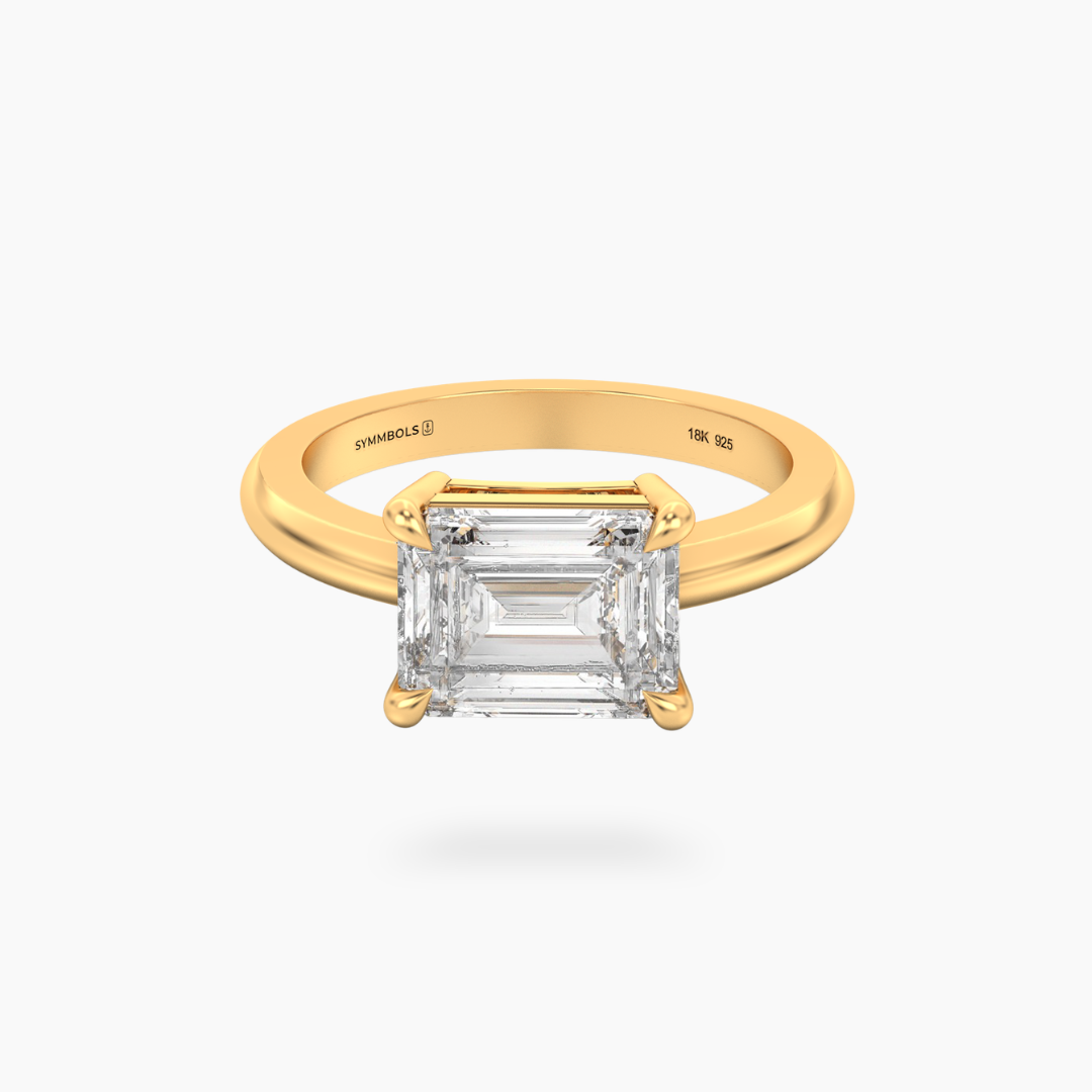 Emerald Cut Solitaire Ring