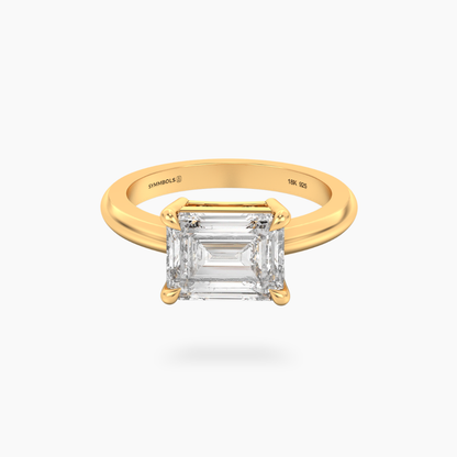 Emerald Cut Solitaire Ring